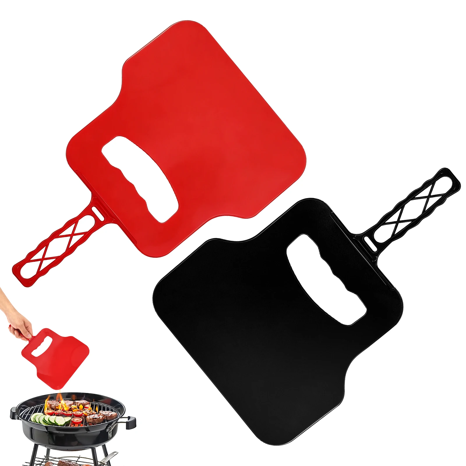 Outdoor Camping Cooking Set - Manual Wind Maker Plastic Hand Fan