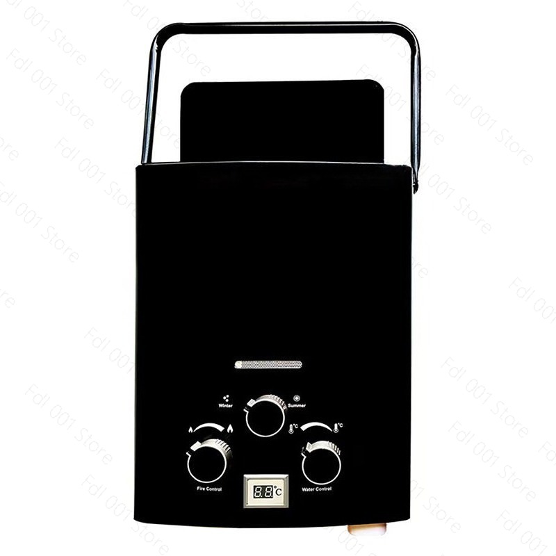 Outdoor Camping Gas Heater - 6L Portable Tankless Gas Water Heater