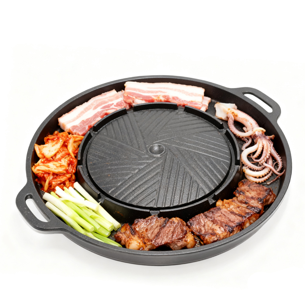 Outdoor Camping Cooking Set - KOSUN Korean BBQ Grill Pan 2