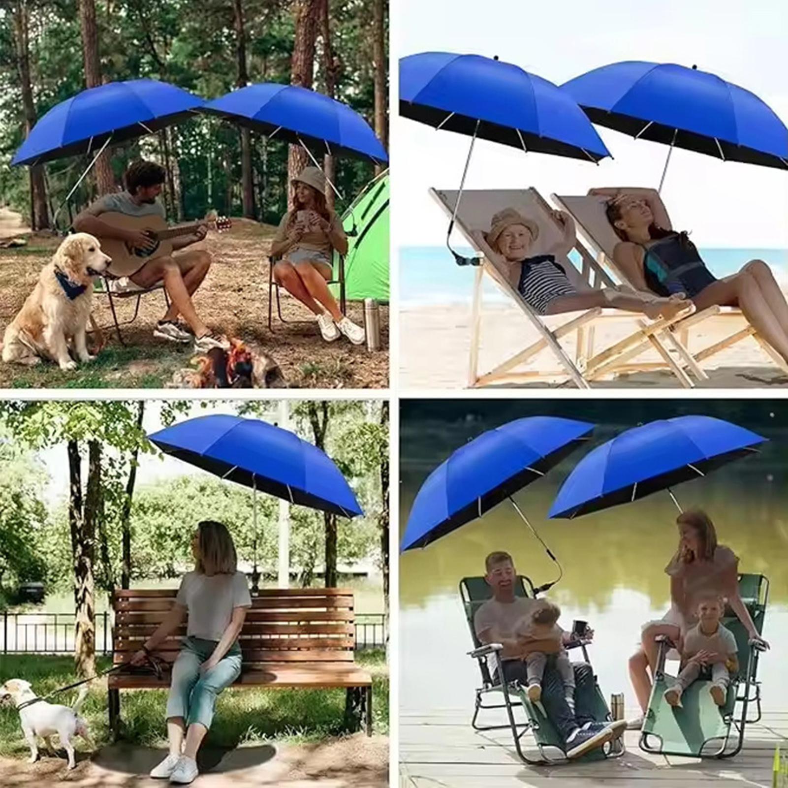 Outdoor Camping Umbrella - 360 Adjustable Beach sun umbrella Folding