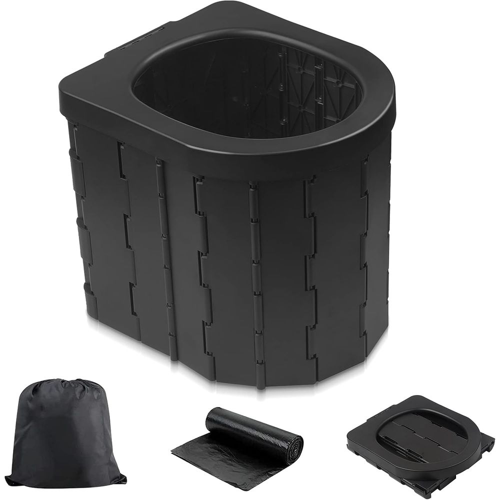 Outdoor Camping Toilet Tent - Portable Toilet Camping Potty Adults Porta