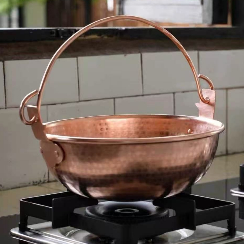 Outdoor Camping Utensils - Vintage Copper Hanging Pot,Outdoor Camping Thickened