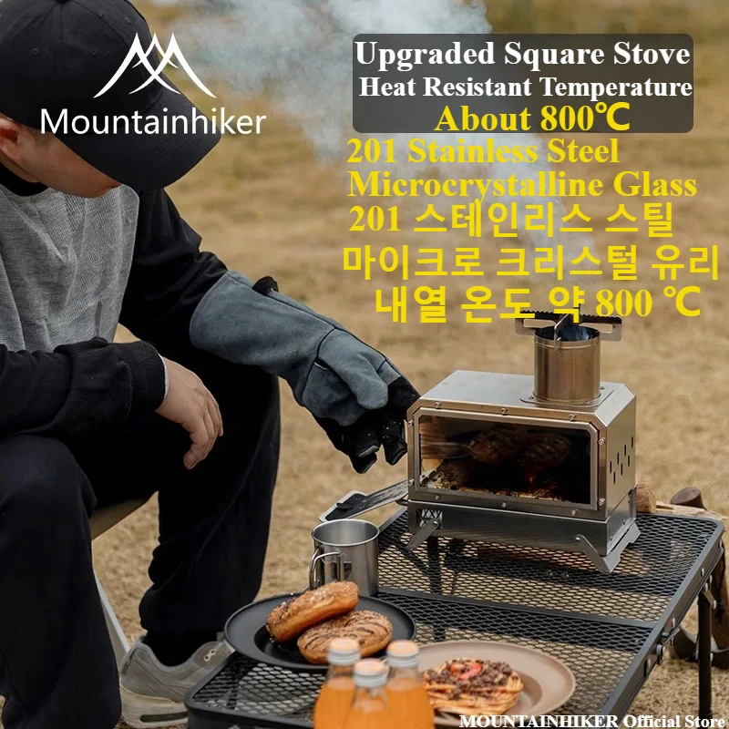 MOUNTAINHIKER Portable Wood Fi - Outdoor Camping Stove Wood ulasan dan harga