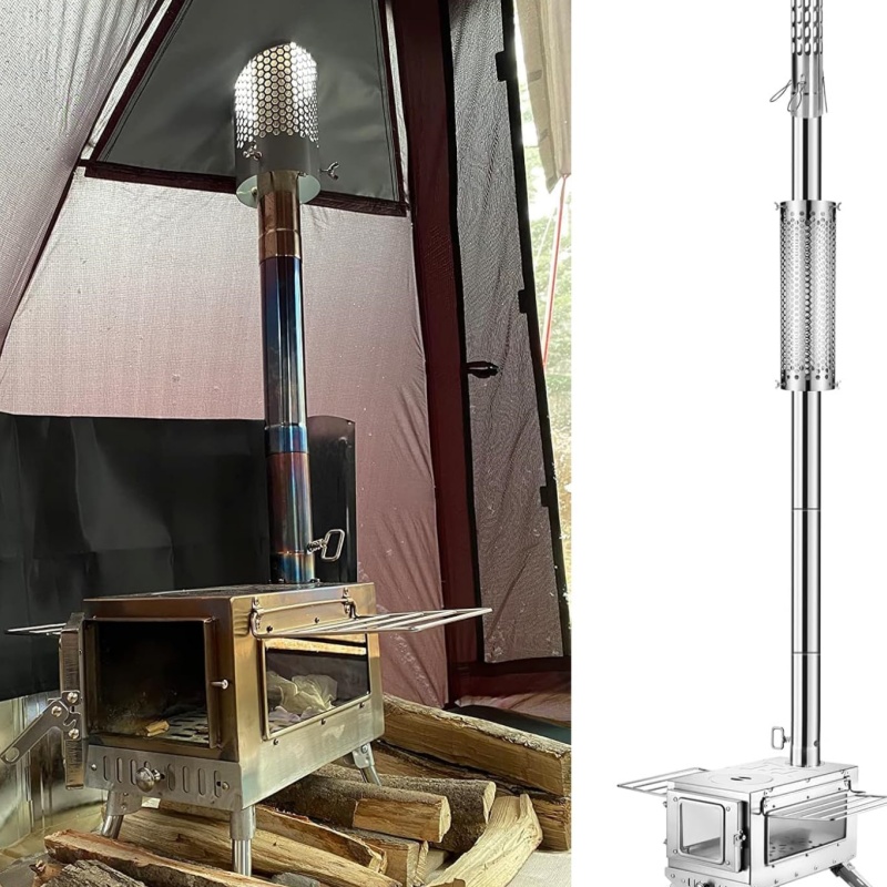Camping Stove Pipe Stainless S - Outdoor Camping Stove Wood ulasan dan harga