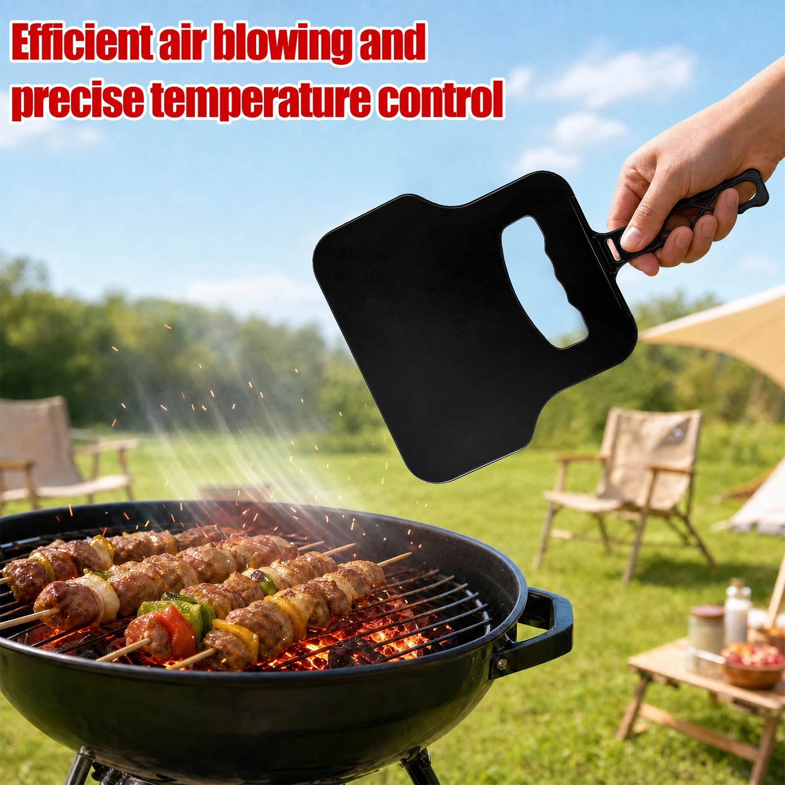 Manual Wind Maker Plastic Hand - Outdoor Camping Cooking Set ulasan dan harga