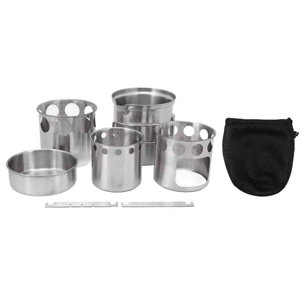 Durable Stainless Steel Campin - Outdoor Camping Cooking Set ulasan dan harga