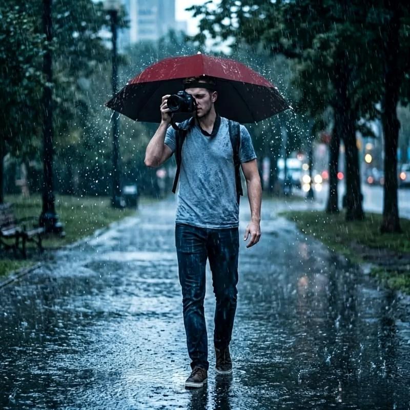 UV Proof Waterproof Foldable U - Outdoor Camping Umbrella ulasan dan harga