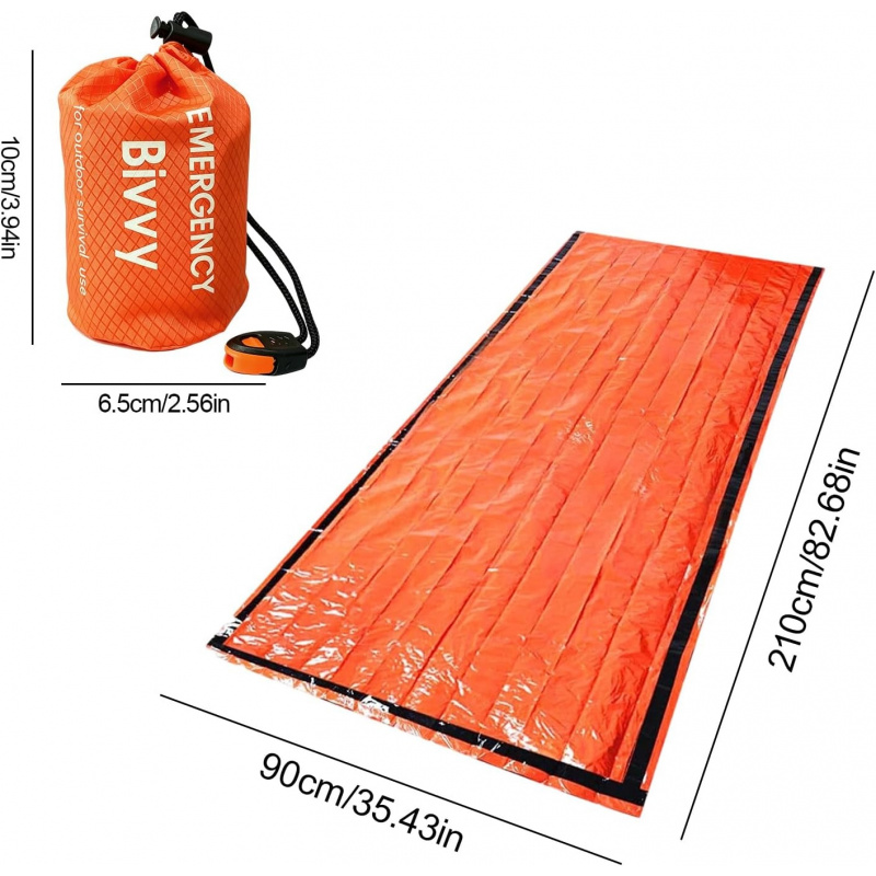 2 Pack Emergency Sleeping Bag, - Outdoor Camping Sleeping Bag ulasan dan harga