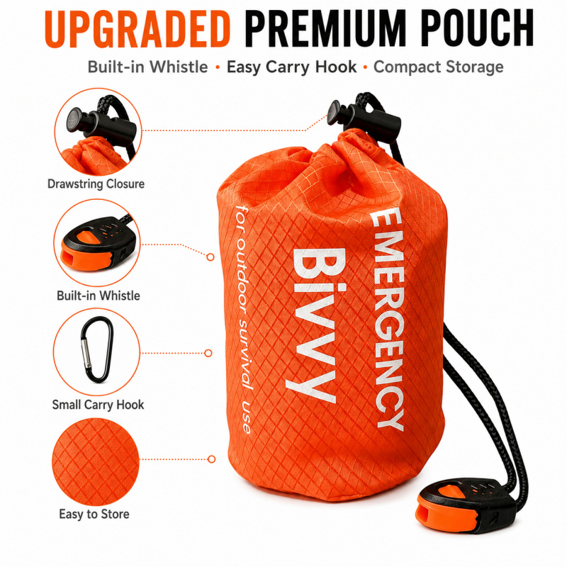 2 Pack Emergency Sleeping Bag, - Outdoor Camping Sleeping Bag ulasan dan harga