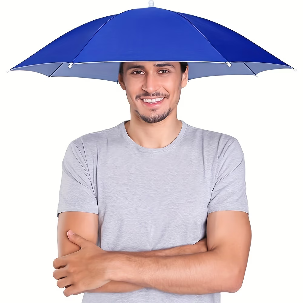 Elastic Headband Umbrella Hat, - Outdoor Camping Umbrella ulasan dan harga