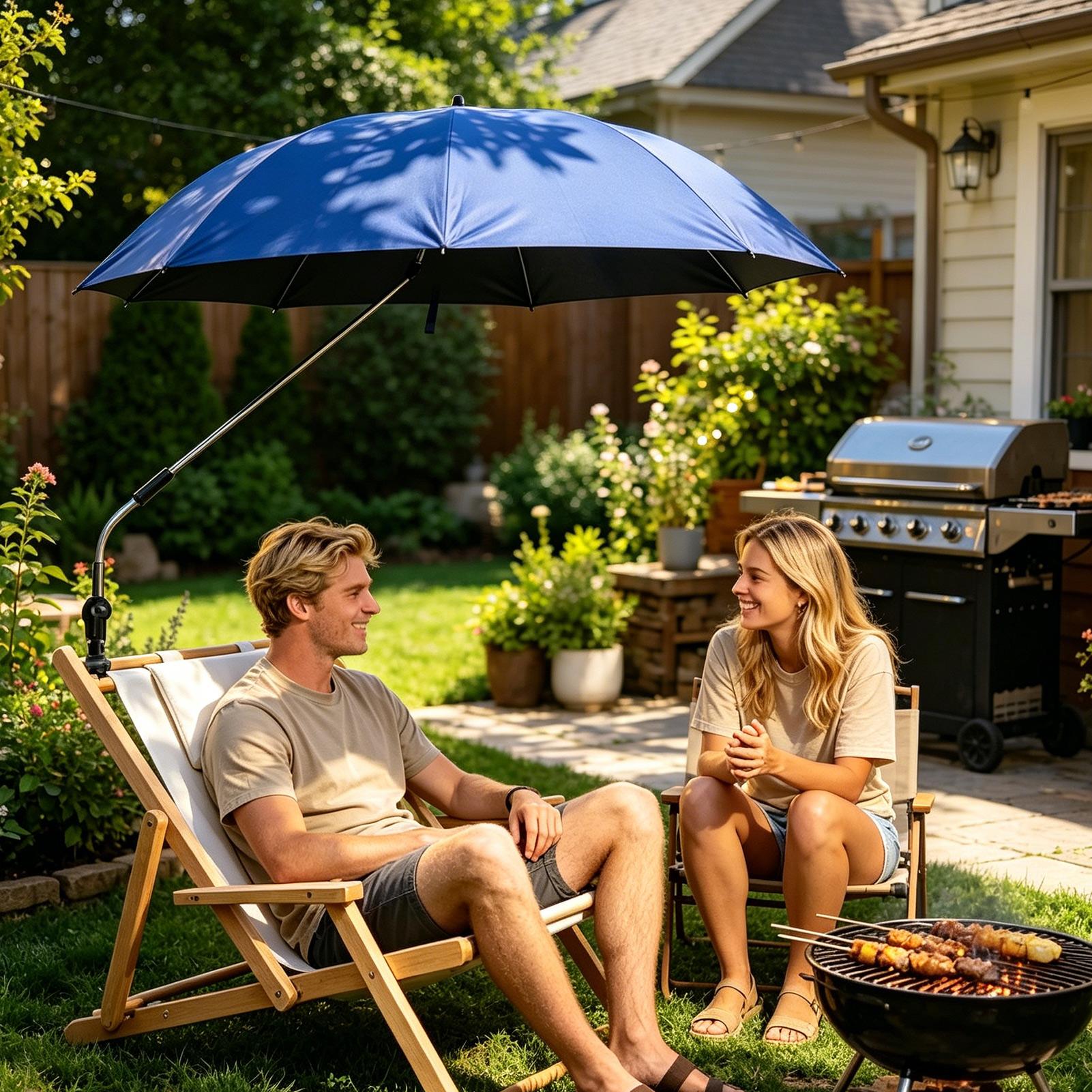 360 Adjustable Beach sun umbre - Outdoor Camping Umbrella ulasan dan harga