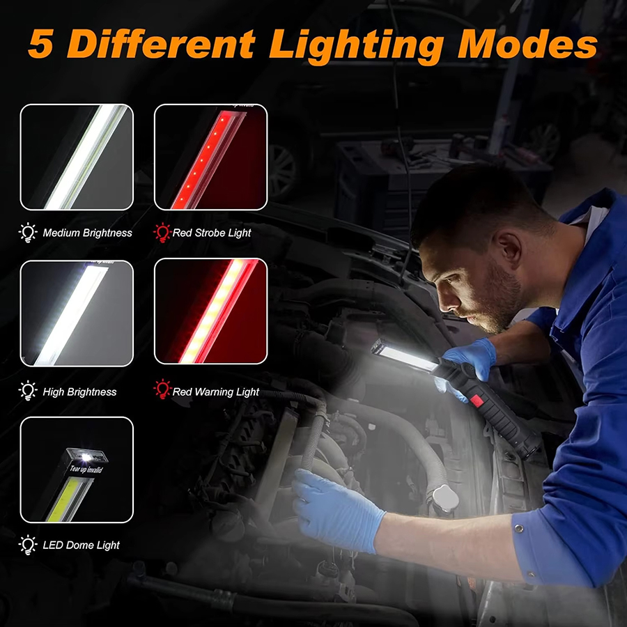Portable LED Flashlight with M - Outdoor Camping Lamp ulasan dan harga