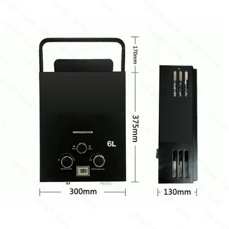 6L Portable Tankless Gas Water - Outdoor Camping Gas Heater ulasan dan harga