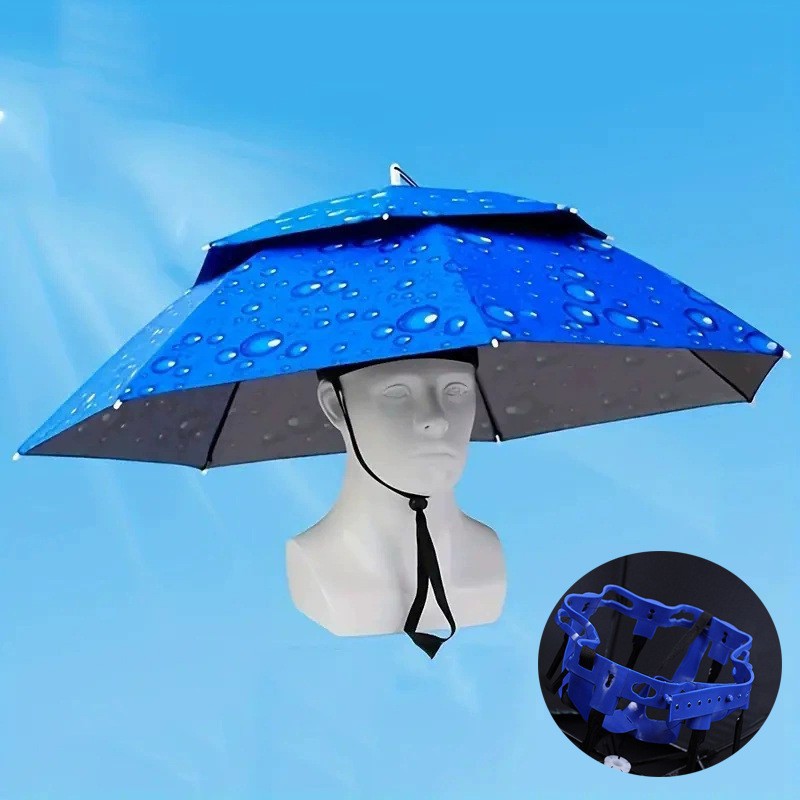 Double Layer Adjustable Fishin - Outdoor Camping Umbrella ulasan dan harga
