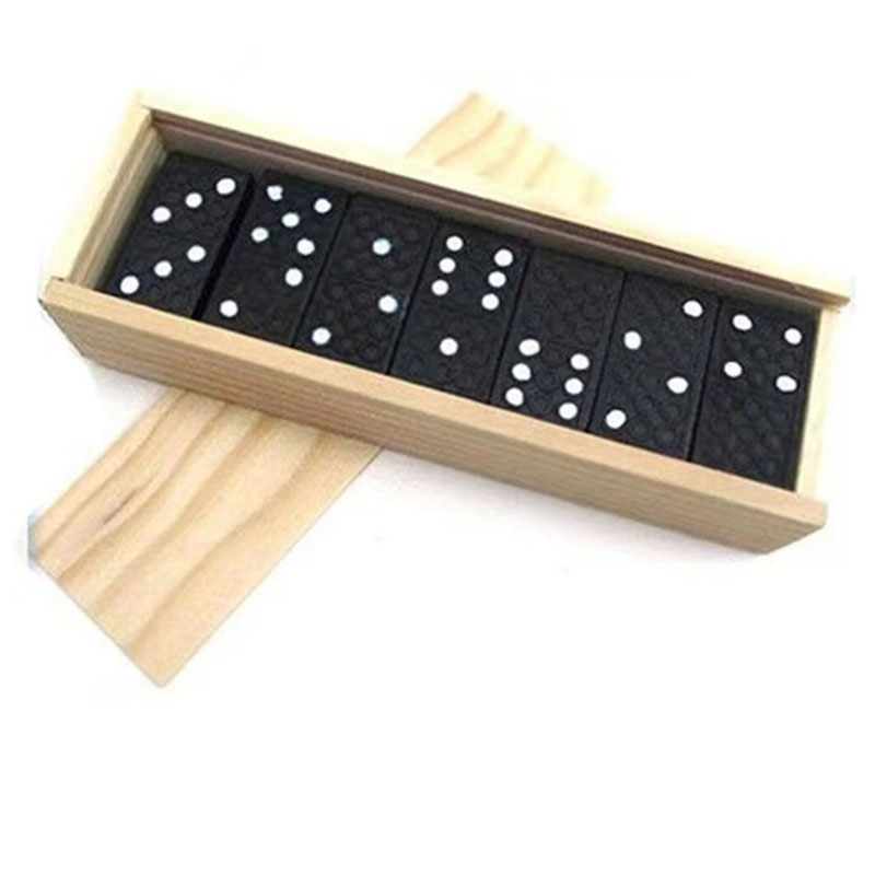 28pcs/Set Wooden Domino Board  - Outdoor Camping Toys ulasan dan harga