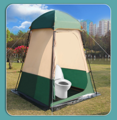 Large Size Oxford Fabric Four- - Outdoor Camping Toilet Tent ulasan dan harga