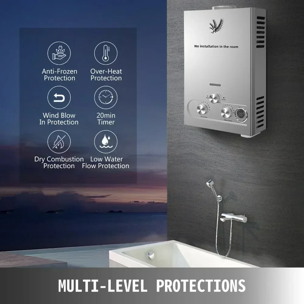 SIHAO 12L 16L 18L GPM LPG Gas  - Outdoor Camping Gas Heater ulasan dan harga
