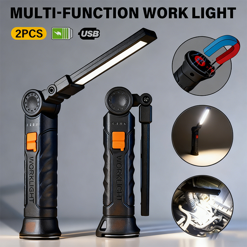 Portable COB LED Flashlight US - Outdoor Camping Lamp ulasan dan harga