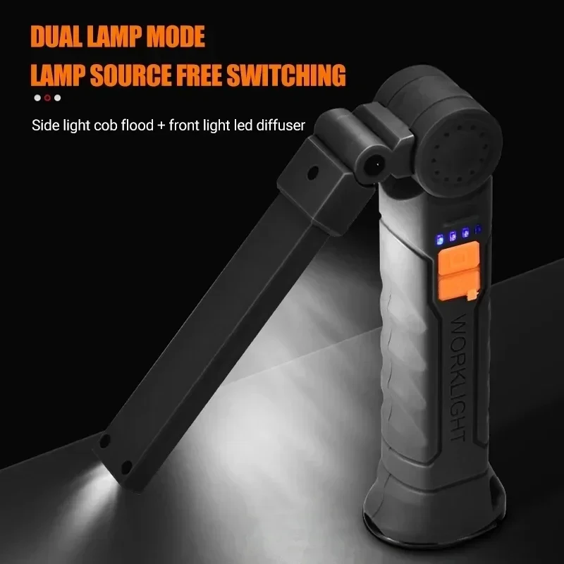 Portable COB LED Flashlight US - Outdoor Camping Lamp ulasan dan harga