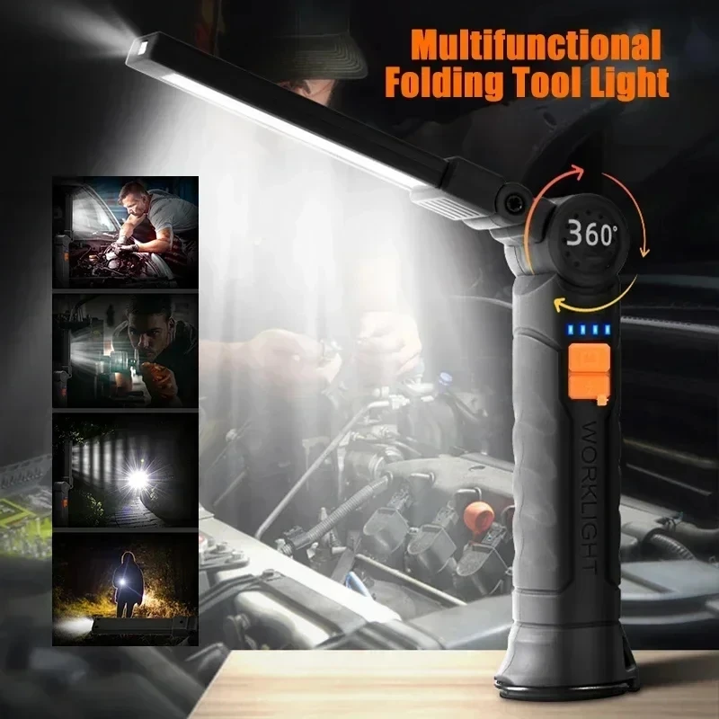Portable COB LED Flashlight US - Outdoor Camping Lamp ulasan dan harga