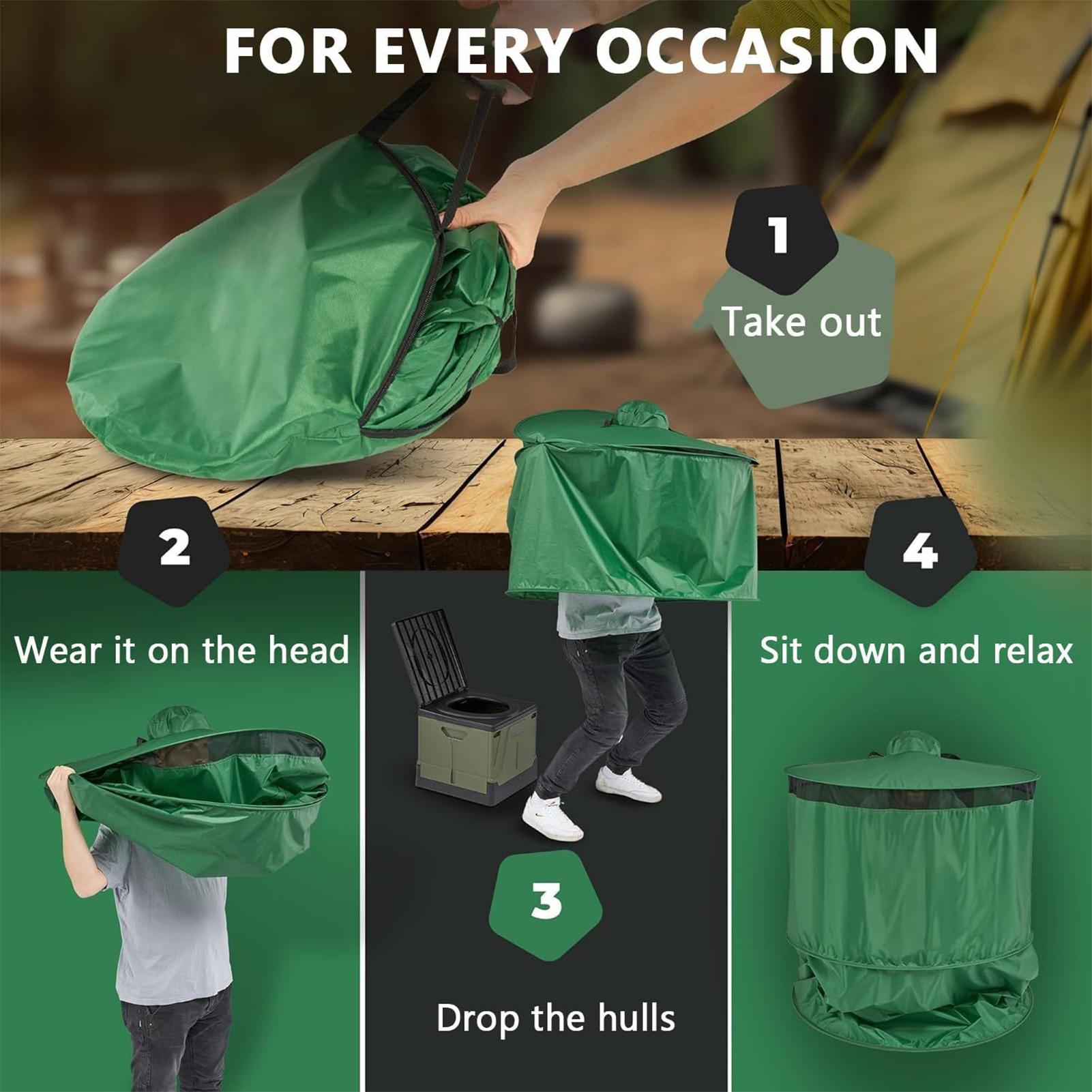 Camping Toilet Tent Portable C - Outdoor Camping Toilet Tent ulasan dan harga
