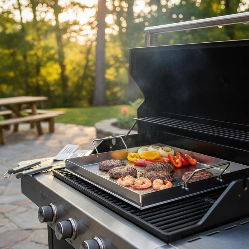 Universal Flat Top Griddle 18x - Outdoor Camping Cooking Set ulasan dan harga