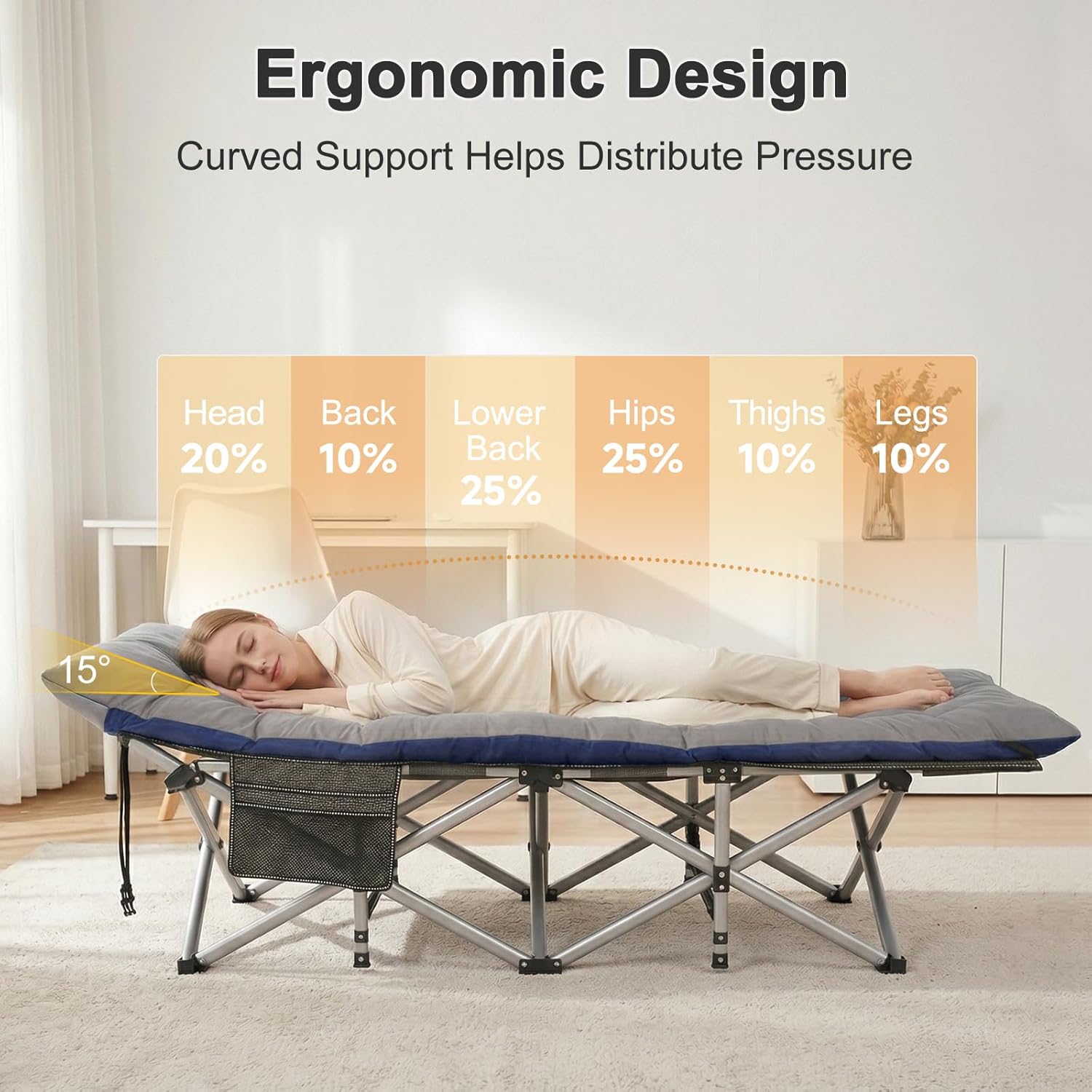 XXL Camping Cot for Adults, Ov - Outdoor Camping Sleeping Bag ulasan dan harga