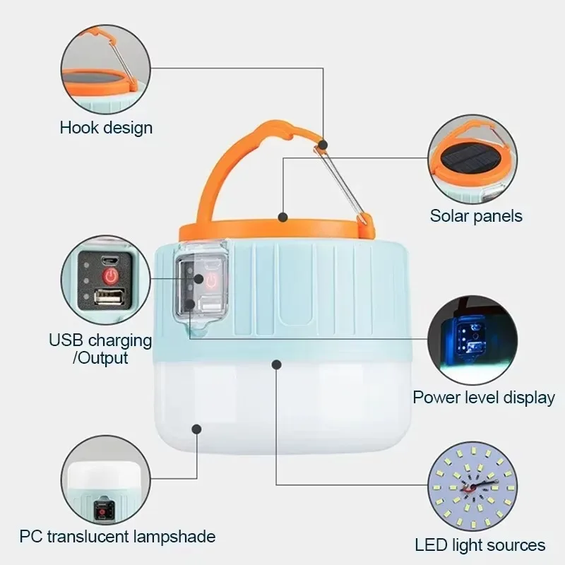 Solar Camping Lantern Recharge - Outdoor Camping Lamp ulasan dan harga