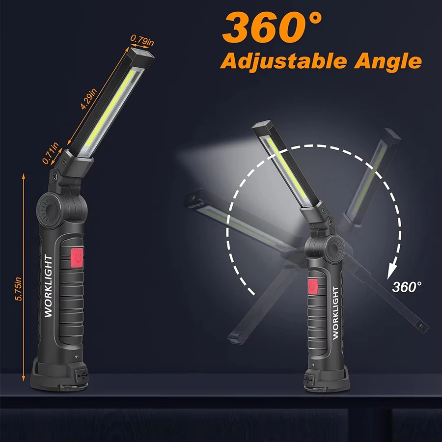 Rechargeable Magnetic Work Lig - Outdoor Camping Lamp ulasan dan harga