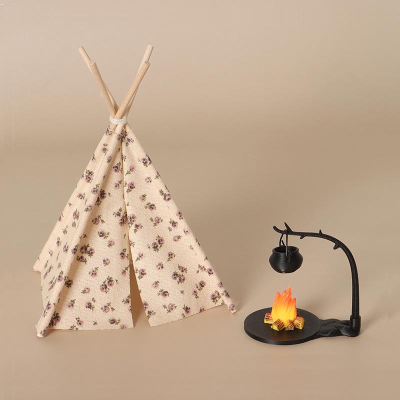 New 1:12 Scale Camping Tent Mo - Outdoor Camping Toys ulasan dan harga