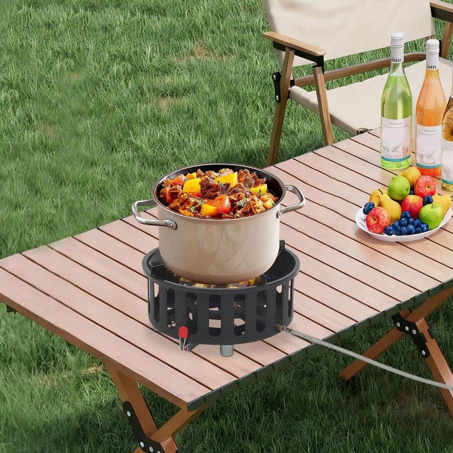 Portable Camping Stove With 3  - Outdoor Camping Burner ulasan dan harga