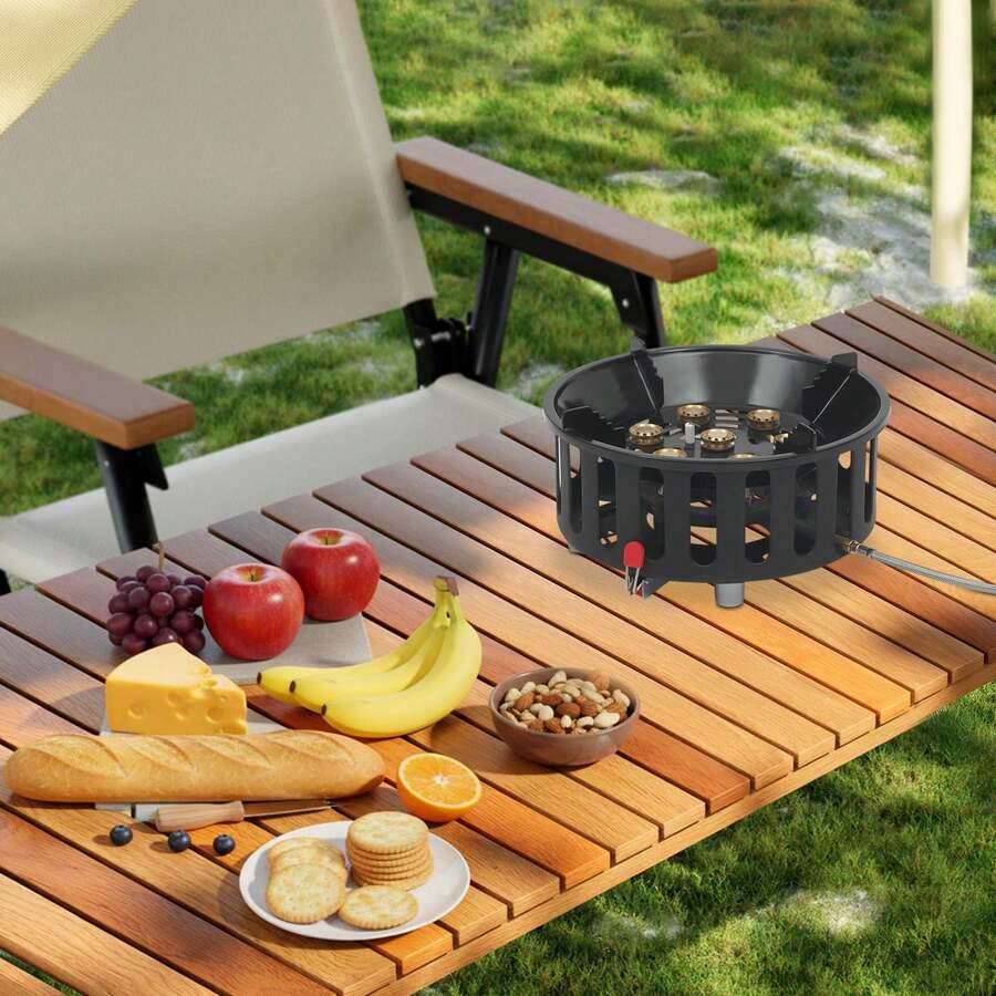 Portable Camping Stove With 3  - Outdoor Camping Burner ulasan dan harga