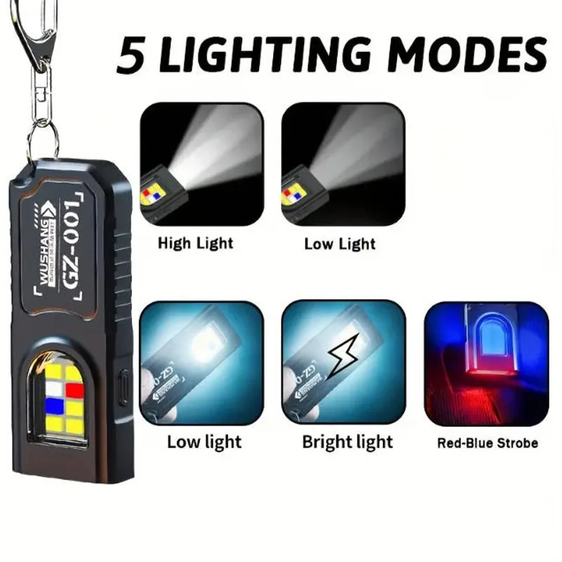 Powerful Mini COB LED Keychain - Outdoor Camping Lamp ulasan dan harga
