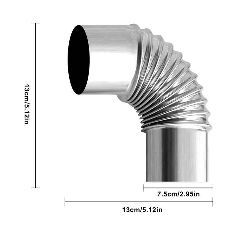 60/75mm Stainless Steel 90 Deg - Outdoor Camping Stove Wood ulasan dan harga