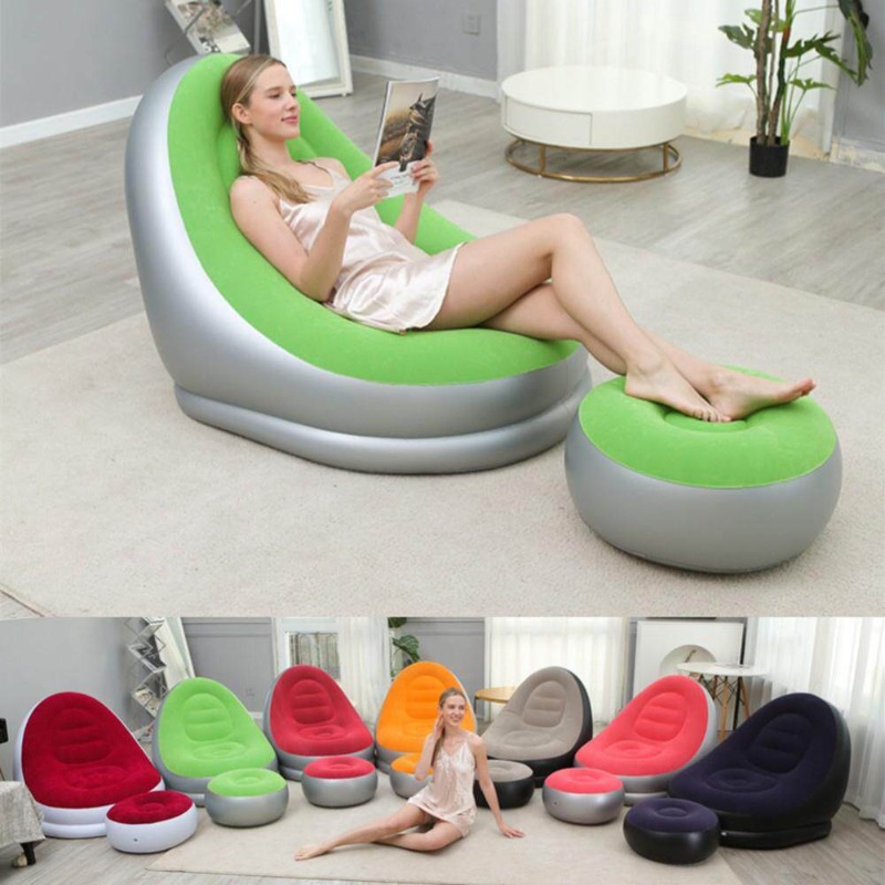 Lazy Person's Foldable Inflata - Outdoor Camping Rental ulasan dan harga
