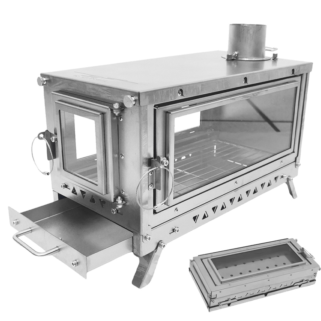DANCHEL T3 Titanium Tent Stove - Outdoor Camping Stove Wood ulasan dan harga