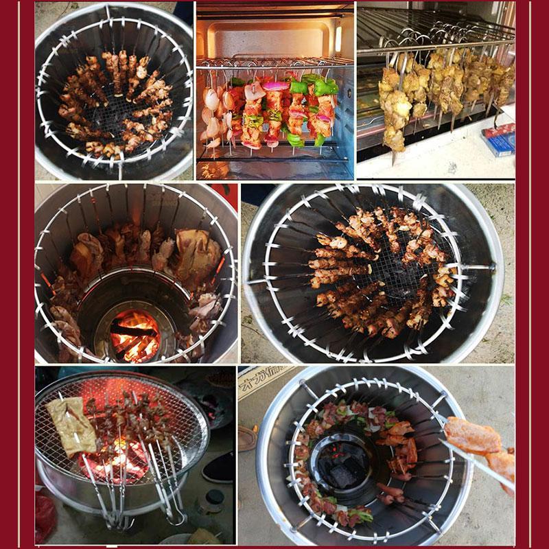 BBQ Skewers Stainless Steel 40 - Outdoor Camping Utensils ulasan dan harga