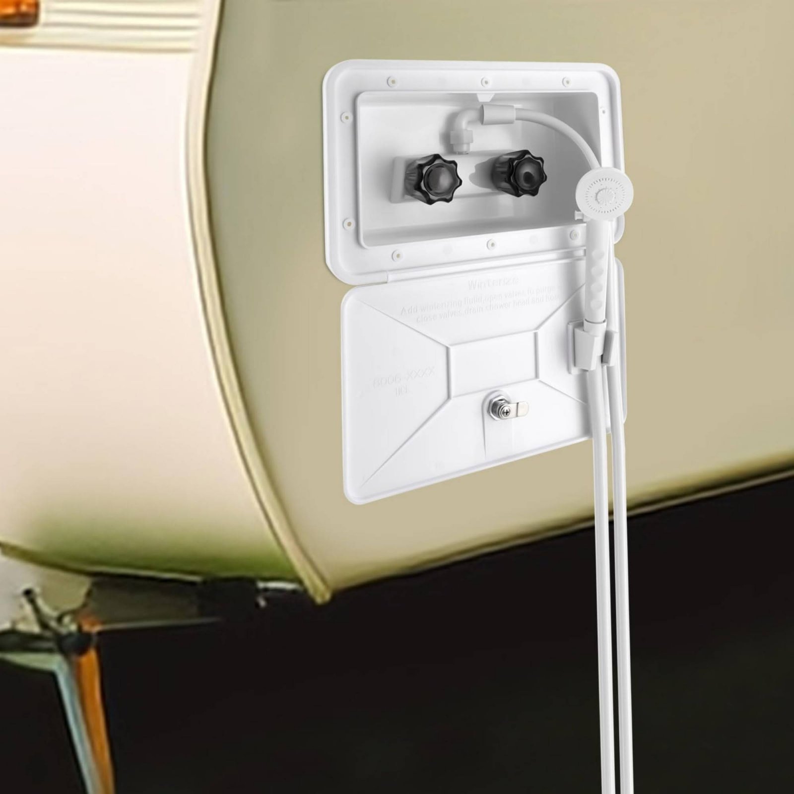 RV Exterior Shower Box Compact - Outdoor Camping Gear ulasan dan harga