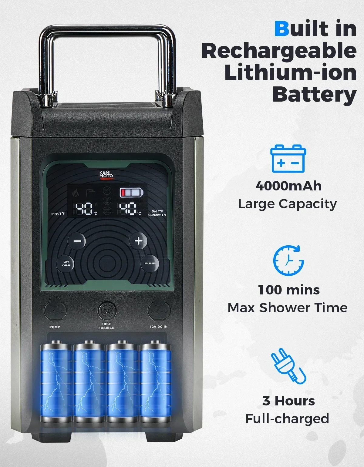 KEMIMOTO Water Heater Portable - Outdoor Camping Water Heater ulasan dan harga