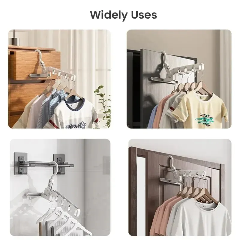 5-Hole Portable Clothes Hanger - Camping Outdoor Clothing ulasan dan harga