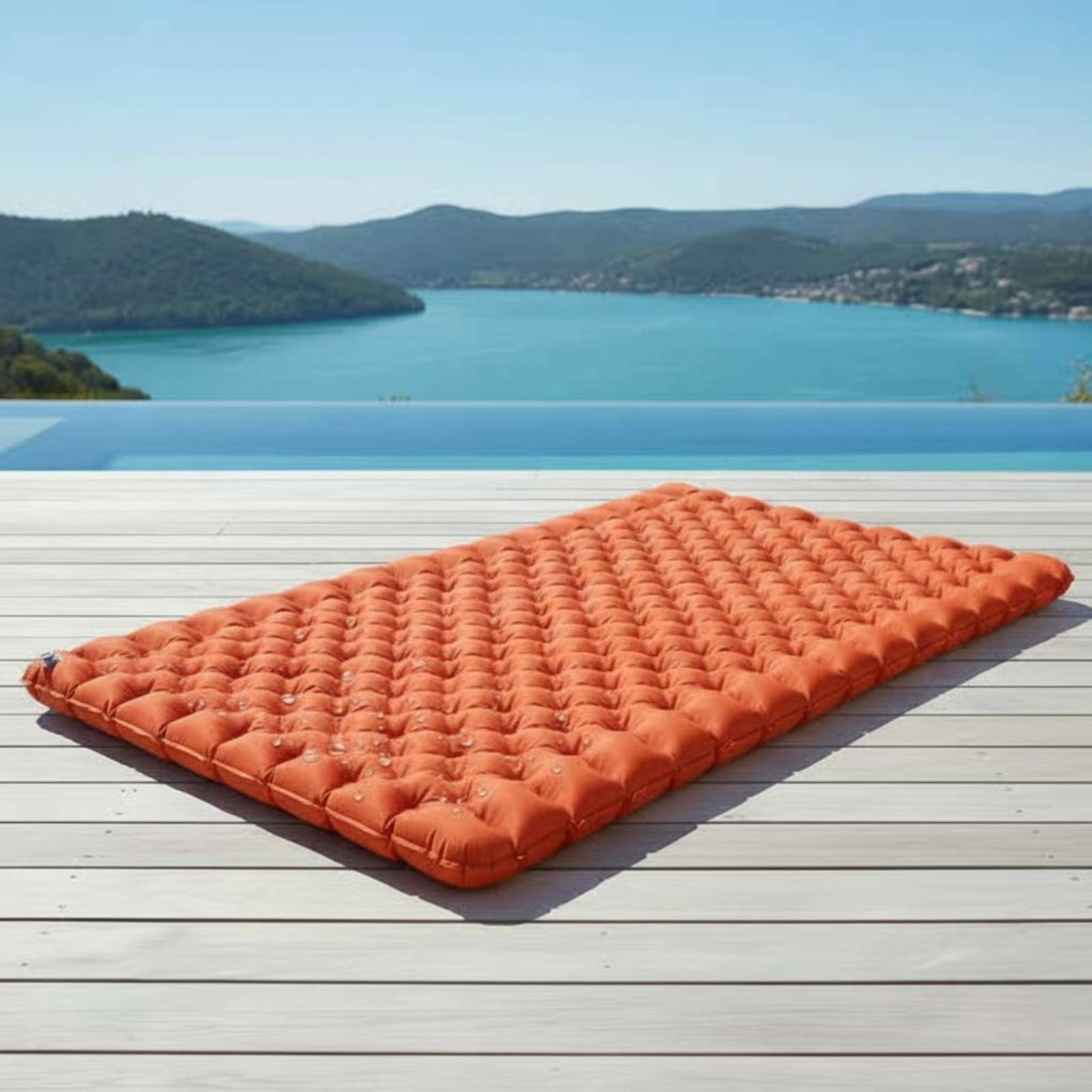 Inflatable Camping Mat Nylon T - Outdoor Camping Mat Waterproof ulasan dan harga
