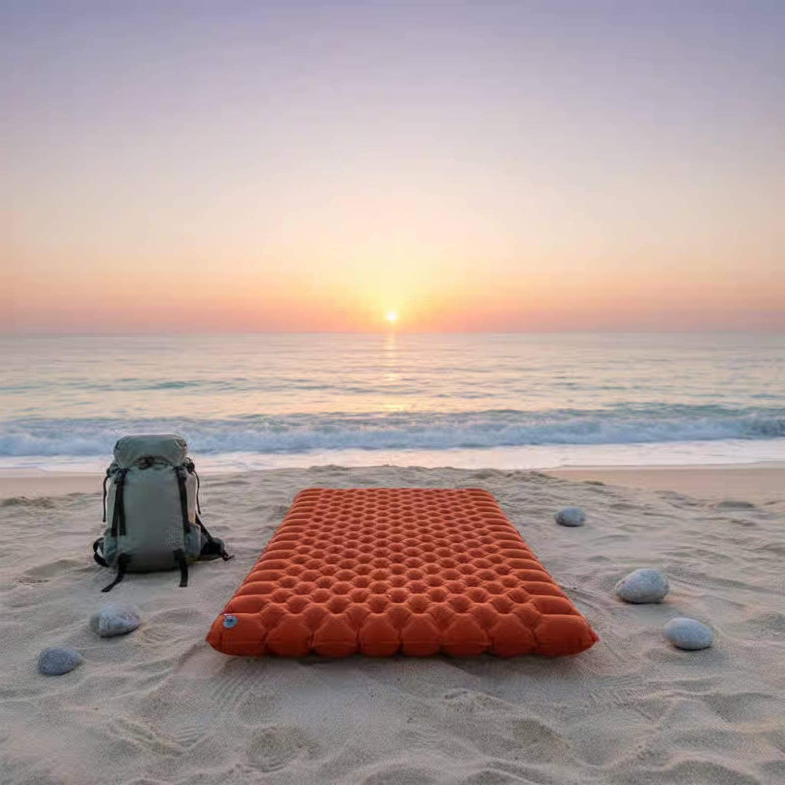 Inflatable Camping Mat Nylon T - Outdoor Camping Mat Waterproof ulasan dan harga