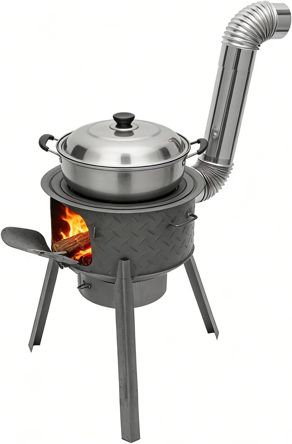 Portable Wood Burning Rocket S - Outdoor Camping Stove Wood ulasan dan harga