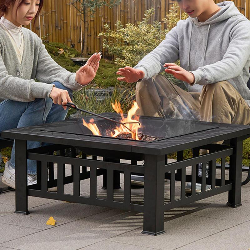 Camping Firewood Stove Square  - Outdoor Camping Stove Wood ulasan dan harga