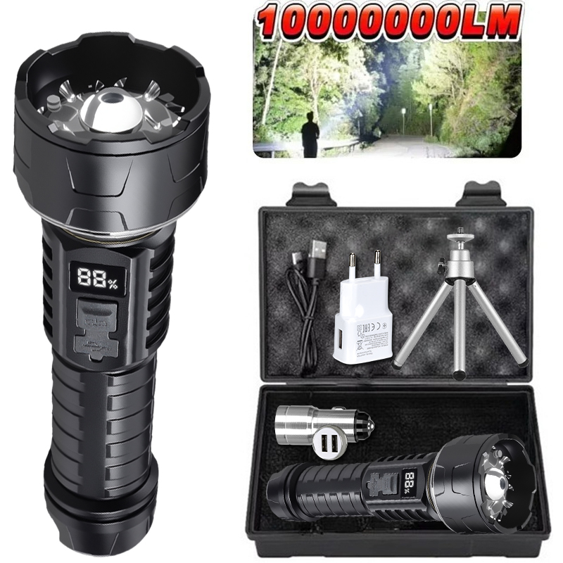 COB LED Flashlight Rechargeabl - Outdoor Camping Lamp ulasan dan harga