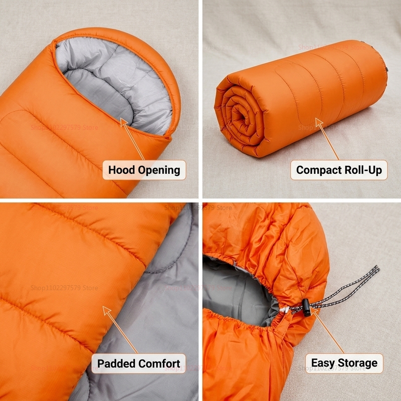 Camping sleeping bag light 4 s - Outdoor Camping Sleeping Bag ulasan dan harga