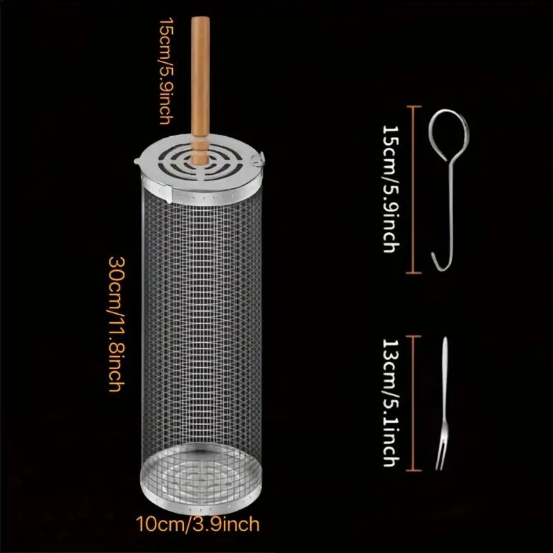 Stainless Steel BBQ Grill Bask - Outdoor Camping Cooking Set ulasan dan harga