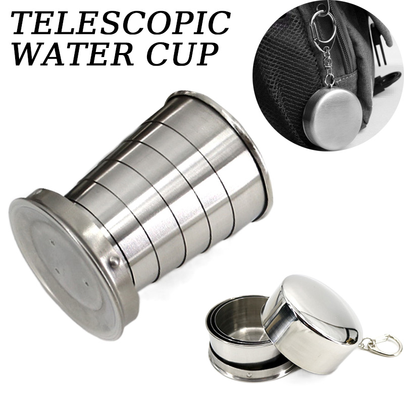 Portable Stainless Steel Foldi - Outdoor Camping Utensils ulasan dan harga