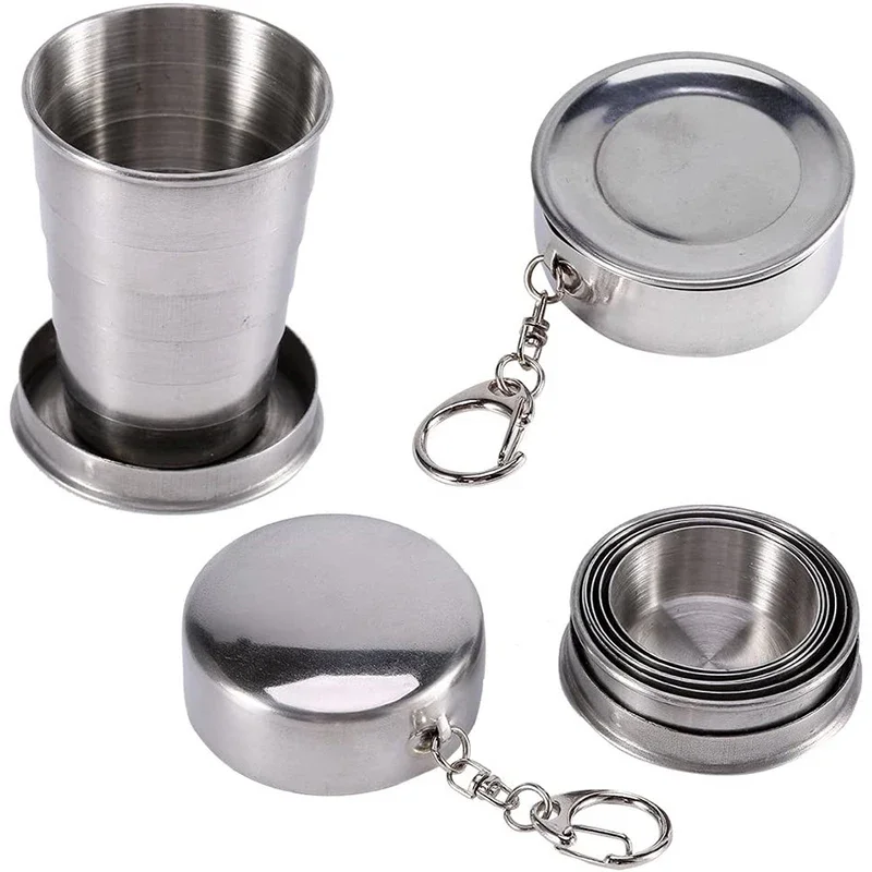 Portable Stainless Steel Foldi - Outdoor Camping Utensils ulasan dan harga