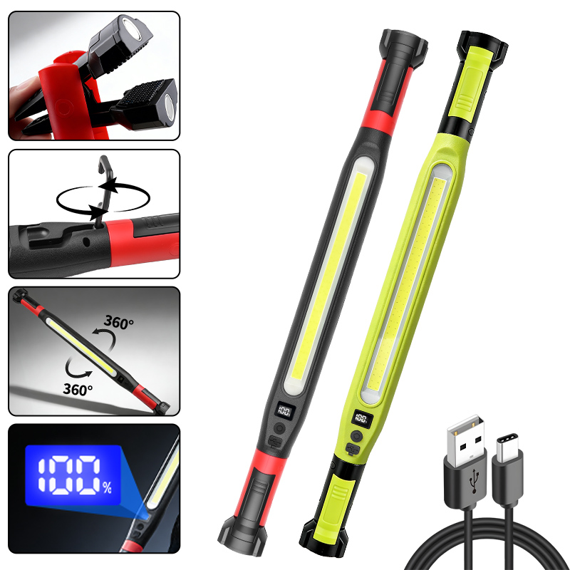 COB Work Light Type‑C Recharge - Outdoor Camping Lamp ulasan dan harga
